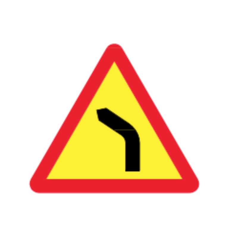 Biển cảnh báo xe nâng đường cong