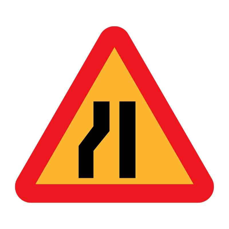 Biển cảnh báo xe nâng đường hẹp